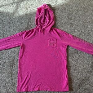 Pink Vineyard Vines Hooded Longsleeve